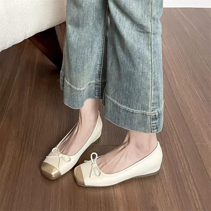 Damen Ballerinas mit modischem Schnürdetail und eleganter Zusatzapplikation EB