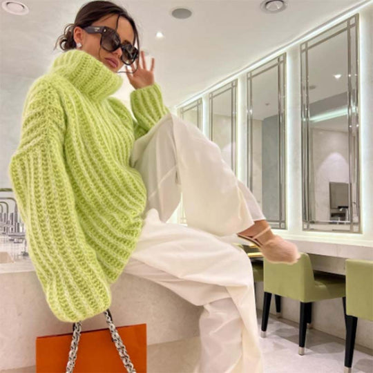 Damen Grobstrick Pullover EB