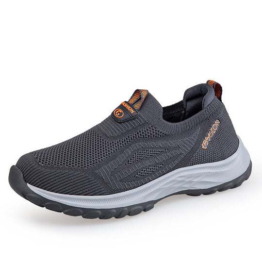 Damen Sportliche und atmungsaktive Slip-On Sneakers mit elastischem Obermaterial EB