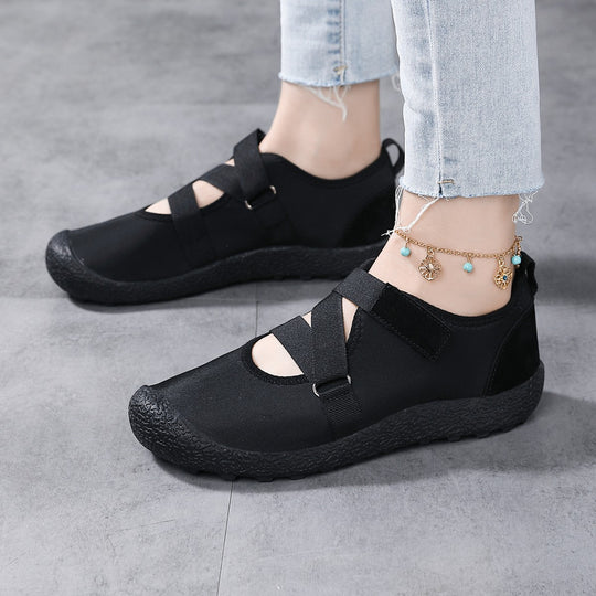 Damen Komfortable und atmungsaktive Aquaschuhe mit verstellbarem Klettverschluss EB
