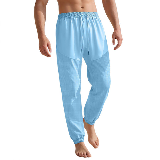 Damen sportliche Jogginghose mit elastischem Bund und strukturiertem Design EB