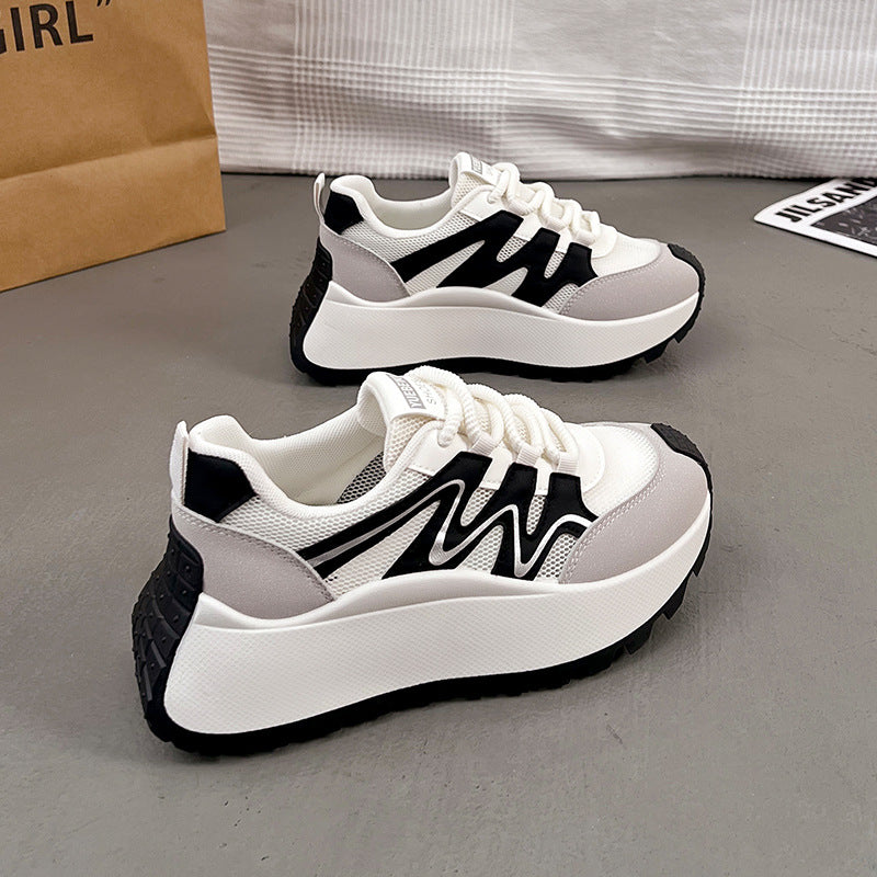 Damen Sportliche Chunky Sneakers mit atmungsaktiver Mesh-Oberfläche und komfortabler Dämpfung EB