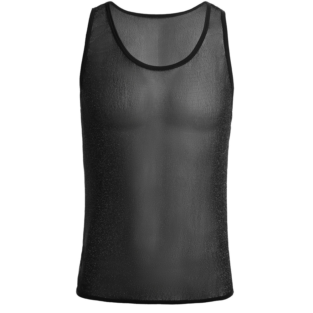 Herren Sportliches Netz-Tanktop EB