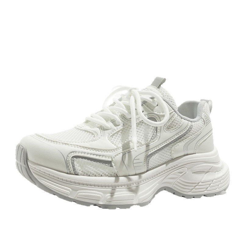 Damen Sportliche Sneakers mit atmungsaktiver Mesh-Oberfläche und gepolsterter Sohlenstruktur EB