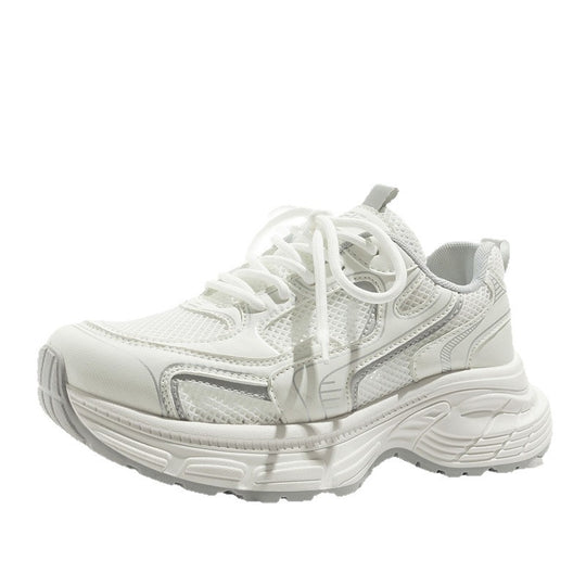 Damen Sportliche Sneakers mit atmungsaktiver Mesh-Oberfläche und gepolsterter Sohlenstruktur EB