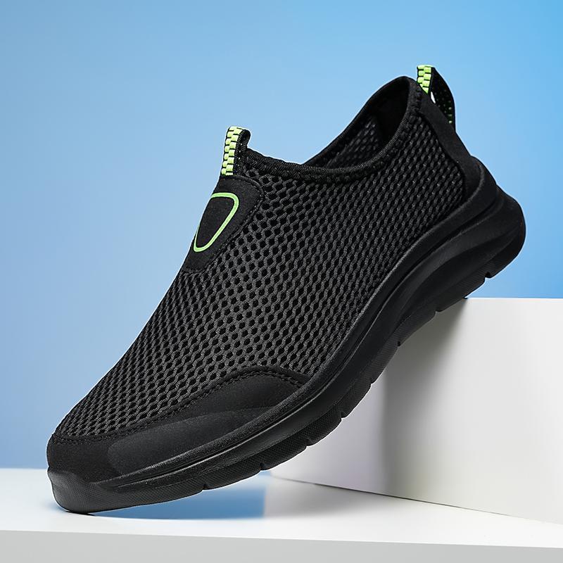 Damen Atmungsaktive Slip-On Sneakers mit flexiblem Netzdesign EB