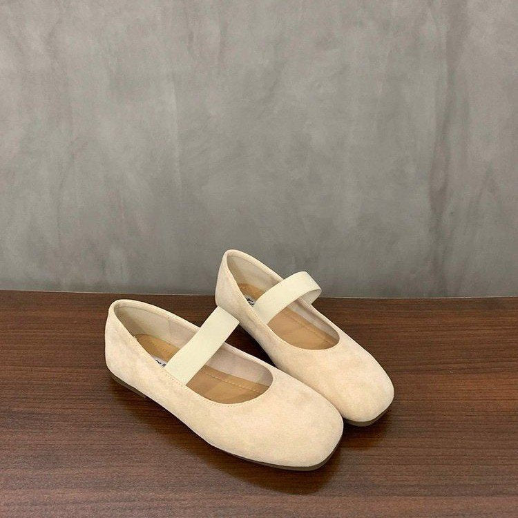 Damen elegante Mokassins mit modischem Riemchen und funkelnder Schnalle EB