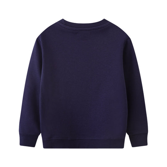Jungen Sweatshirt mit buntem Dinosaurier-Applikationen EB