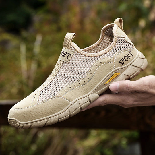 Herren Atmungsaktive Netzsneaker mit rutschfester Sohle EB