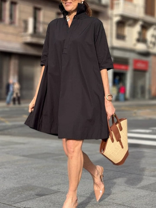 Damen Hemdblusenkleid in A-Linie von EB