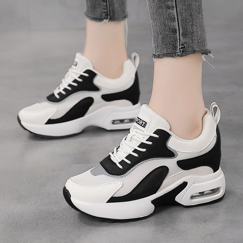 Damen Sportliche Sneakers mit dämpfendem Luftkissen und atmungsaktivem Mesh EB