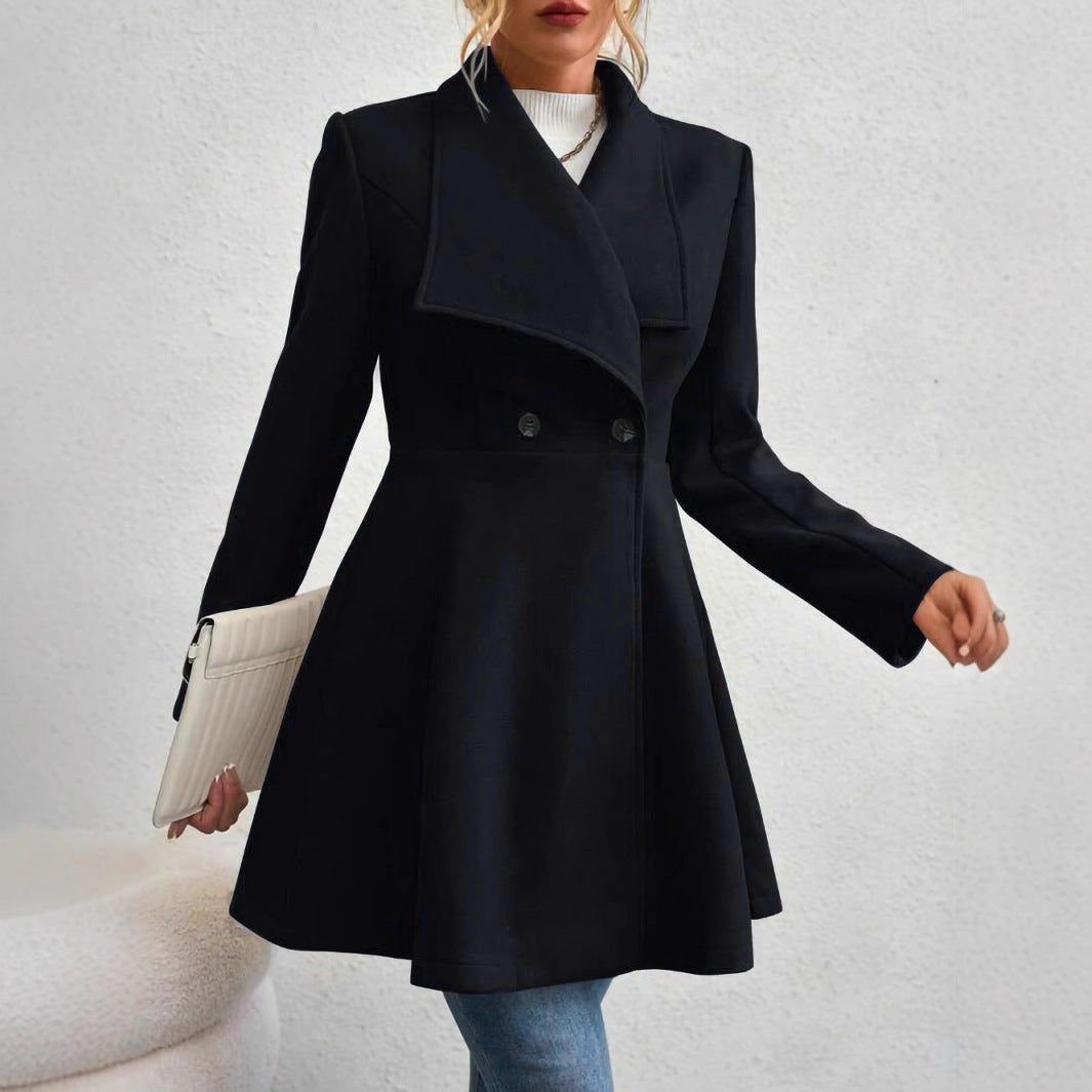 Damen Trendige Finelapel-Manteljacke EB