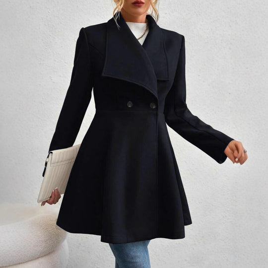 Damen Trendige Finelapel-Manteljacke EB