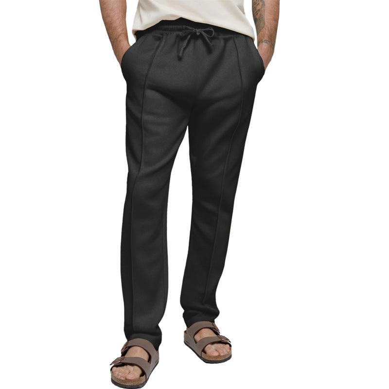Herren sportliche Freizeithose mit elastischem Bund und seitlichen Eingrifftaschen EB