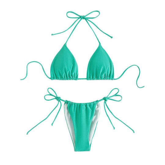 Damen Triangel-Bikini mit raffinierten Knotendetails EB