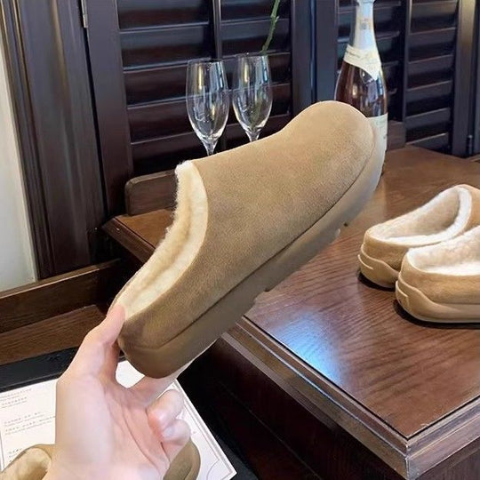 Damen Gemütliche Hausschuhe mit flauschigem Innenfutter EB