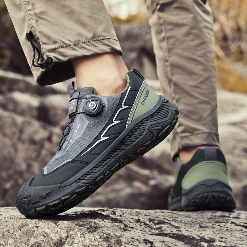 Herren robuste Outdoor‑Trekkingsneaker mit BOA‑Verschluss, verstärkter Zehenkappe und griffiger Trailsohle EB