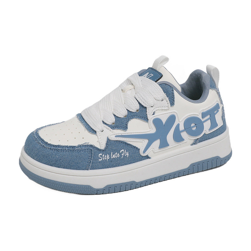Damen Sportliche Freizeit-Sneaker mit Textil-Oberfläche und atmungsaktiver Innensohle EB