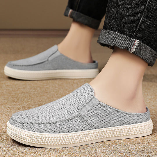 Damen Bequeme Clogs aus atmungsaktivem Gewebe mit elastischem Futter EB