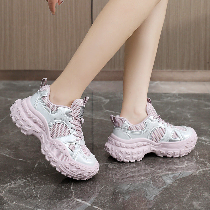Damen atmungsaktive Freizeitsneaker mit dämpfender Sohle und modernem Laufdesign EB