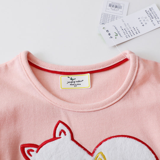 Mädchen Casual Kleid mit bezauberndem Tiermotiv EB