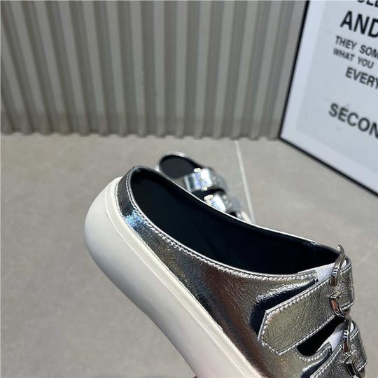Damen Sneakers mit verstellbaren Schnallen und zeitgemäßem Design EB