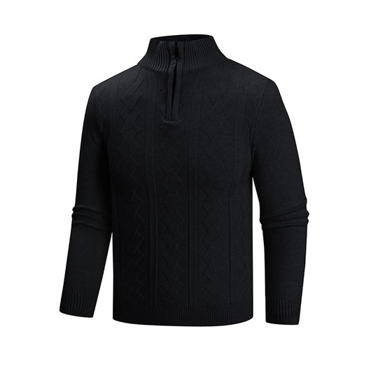 Herren Strickpullover mit hohem Kragen EB