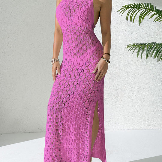 Damen gehäkelter Strandmaxikleid EB