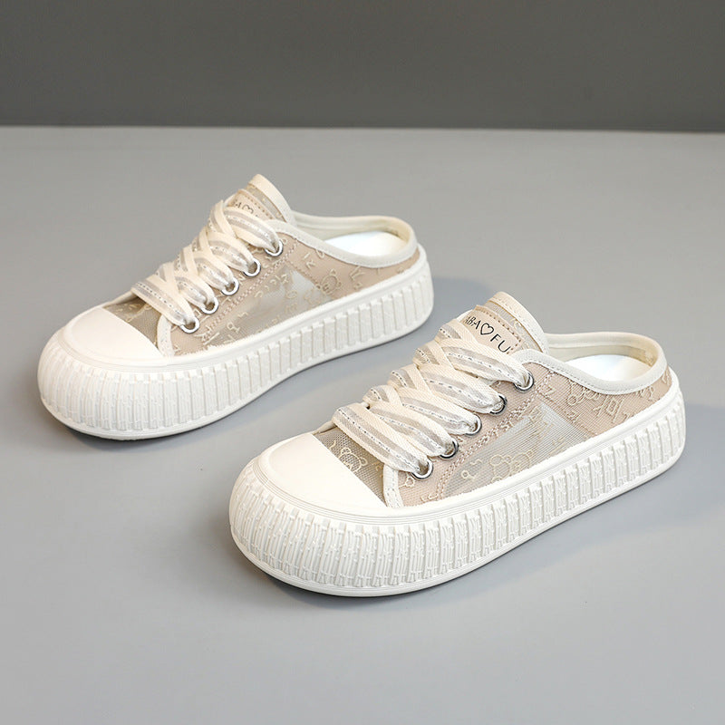 Damen Sneaker mit atmungsaktiver Obermaterialstruktur und elastischem Futter EB