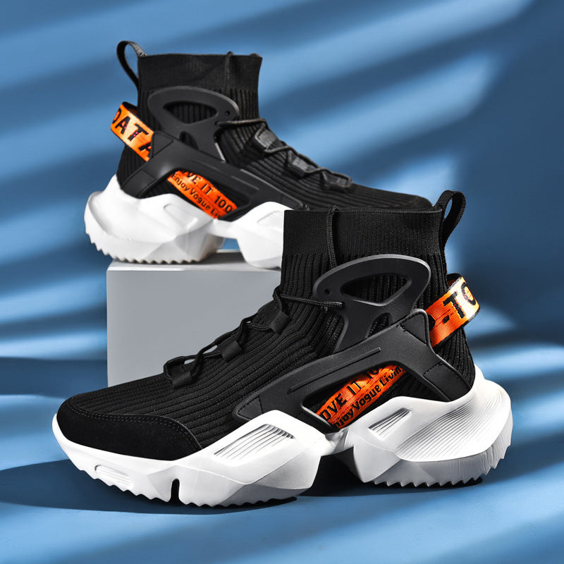 Damen Sportliche High-Top Sneakers mit innovativem Design und rutschfester Sohle EB