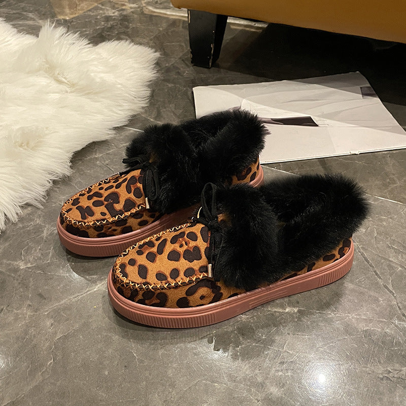 Damen Bequeme Hausschuhe mit flauschigem Innenfutter und modischem Schnitt EB
