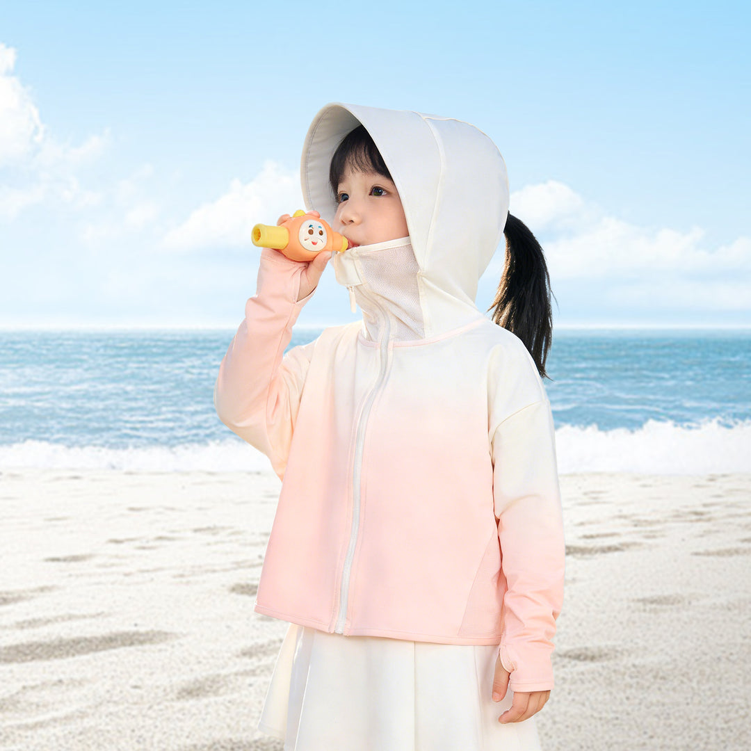 Mädchen Sonnenjacke mit Kapuze und UV-Schutz EB