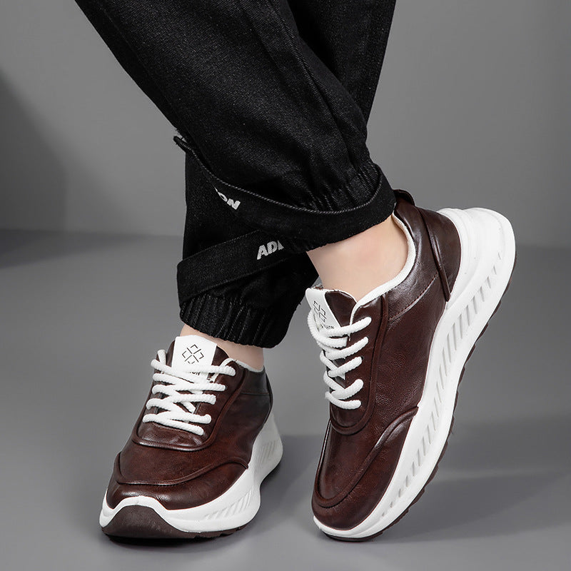 Damen Sneaker aus hochwertigem Leder mit dämpfender Sohle EB