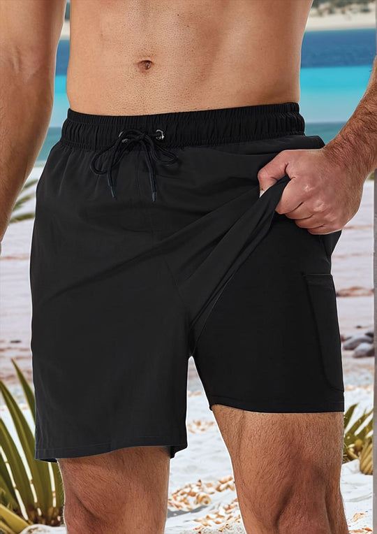 Herren Komfortable Badeshorts EB