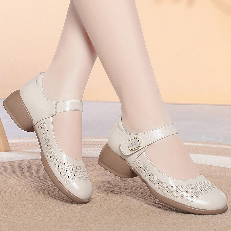 Damen Mary Jane Schuhe mit verstellbarem Riemen und atmungsaktivem Innenfutter EB