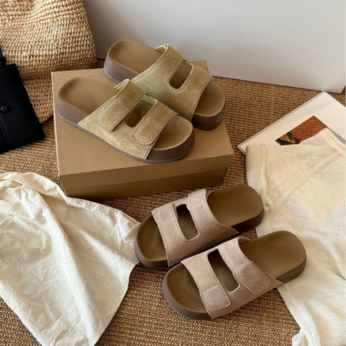 Damen Komfortable Sandalen mit verstellbaren Riemen und ergonomischem Fußbett EB