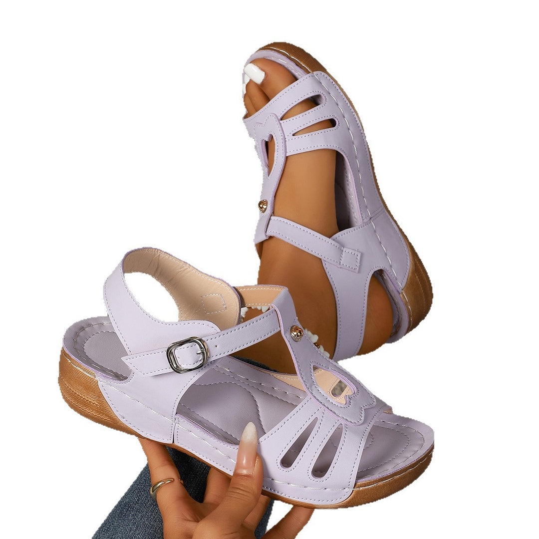 Damen Atmungsaktive Komfort-Sandalen mit verstellbarem Riemen EB