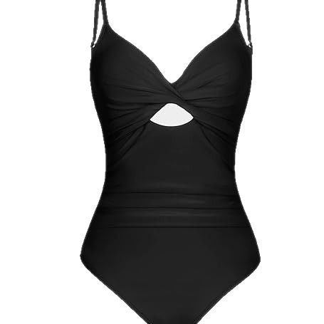 Damen Eleganter Einteiler-Badeanzug mit modischem Cut-Out EB