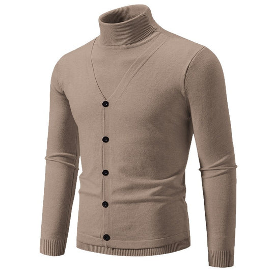 Herren eleganter und kuscheliger Rollkragenpullover EB