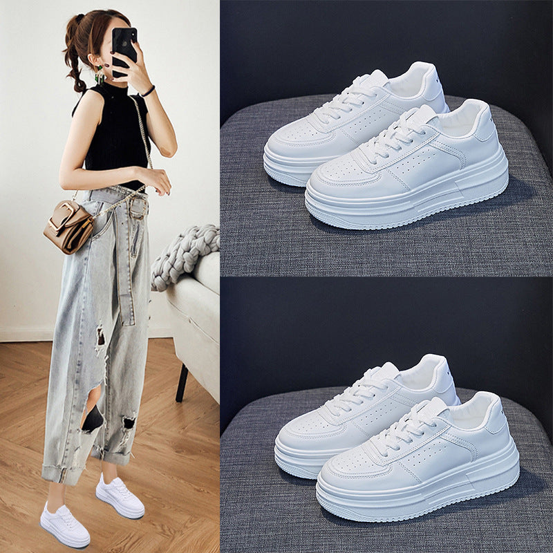 Damen Sneakers im sportlich-eleganten Design mit dicker Plateausohle EB