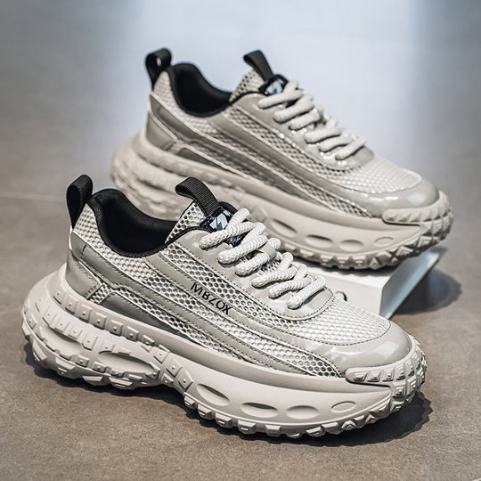 Damen Sportliche Chunky Sneakers mit atmungsaktiver Mesh-Oberfläche und flexibler Laufsohle EB