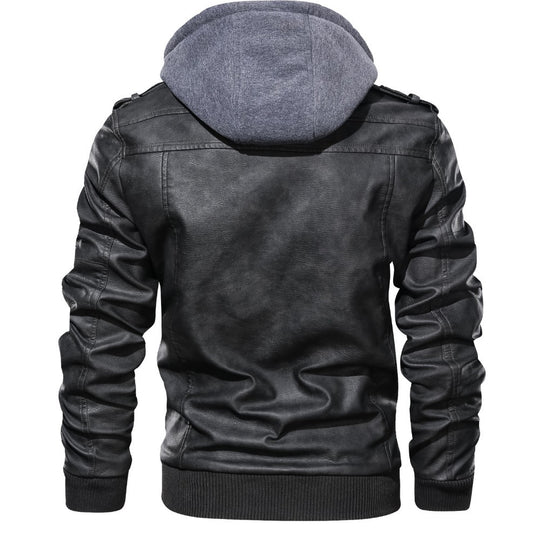 Herren jacke mit abnehmbarem Kapuzenfutter und mehreren praktischen Taschen EB