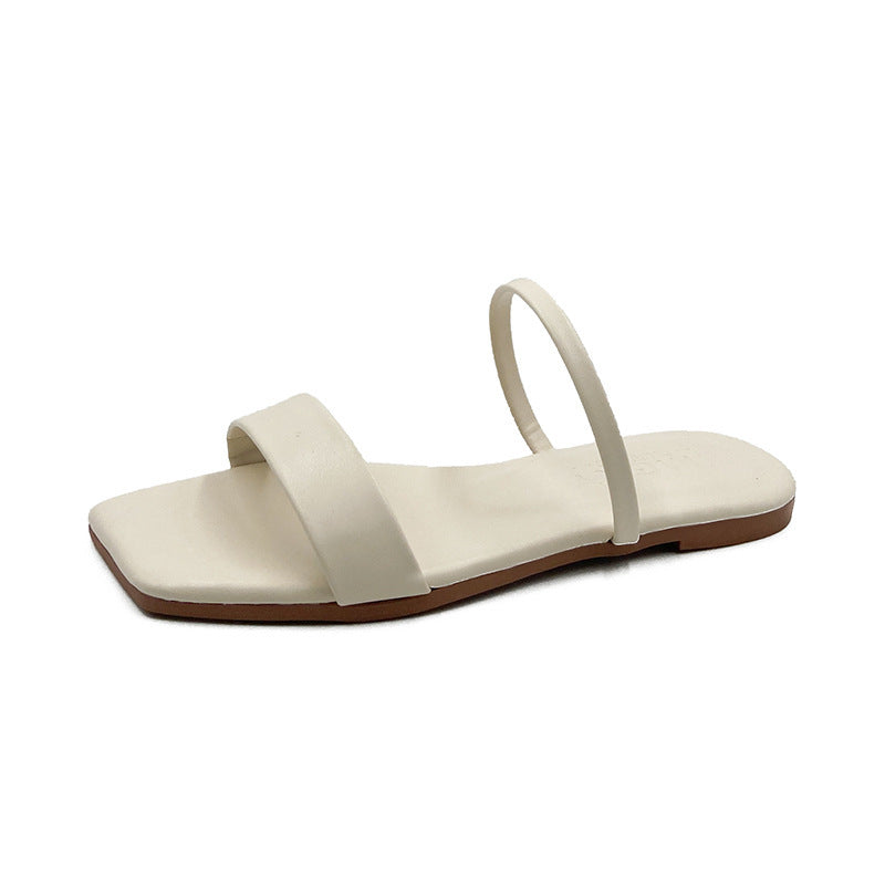 Damen Minimalistische Riemensandaletten mit elegantem Design und bequemer Fußbettgestaltung EB