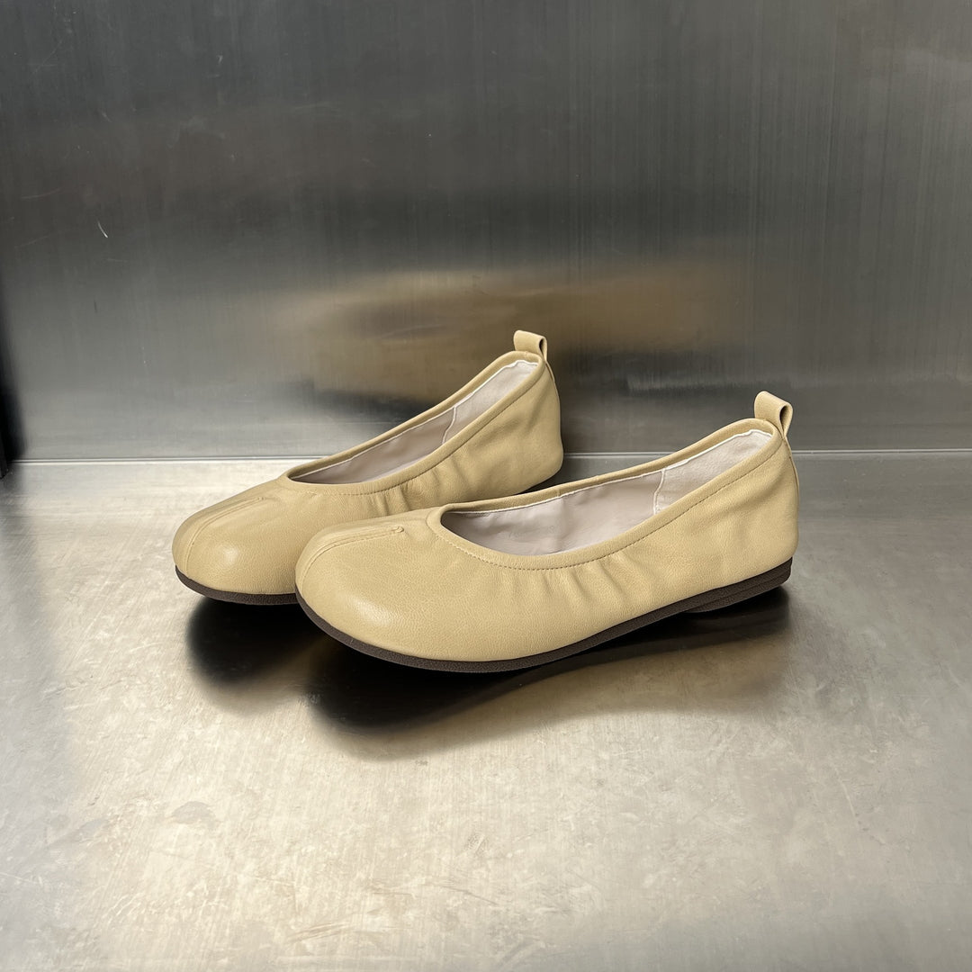 Damen elegante Ballerinas mit flexiblem Gummizug und leichtem Fußbett EB