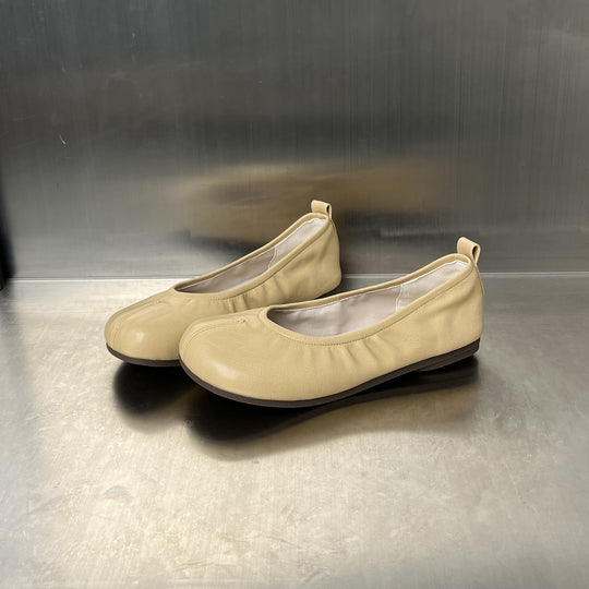 Damen elegante Ballerinas mit flexiblem Gummizug und leichtem Fußbett EB