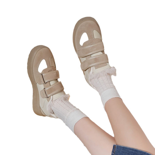 Damen Sportliche Sneaker mit praktischem Klettverschluss und weichem Futtermaterial EB