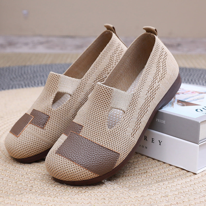 Damen Leichte und atmungsaktive Freizeitschuhe mit elastischem Einschnitt EB