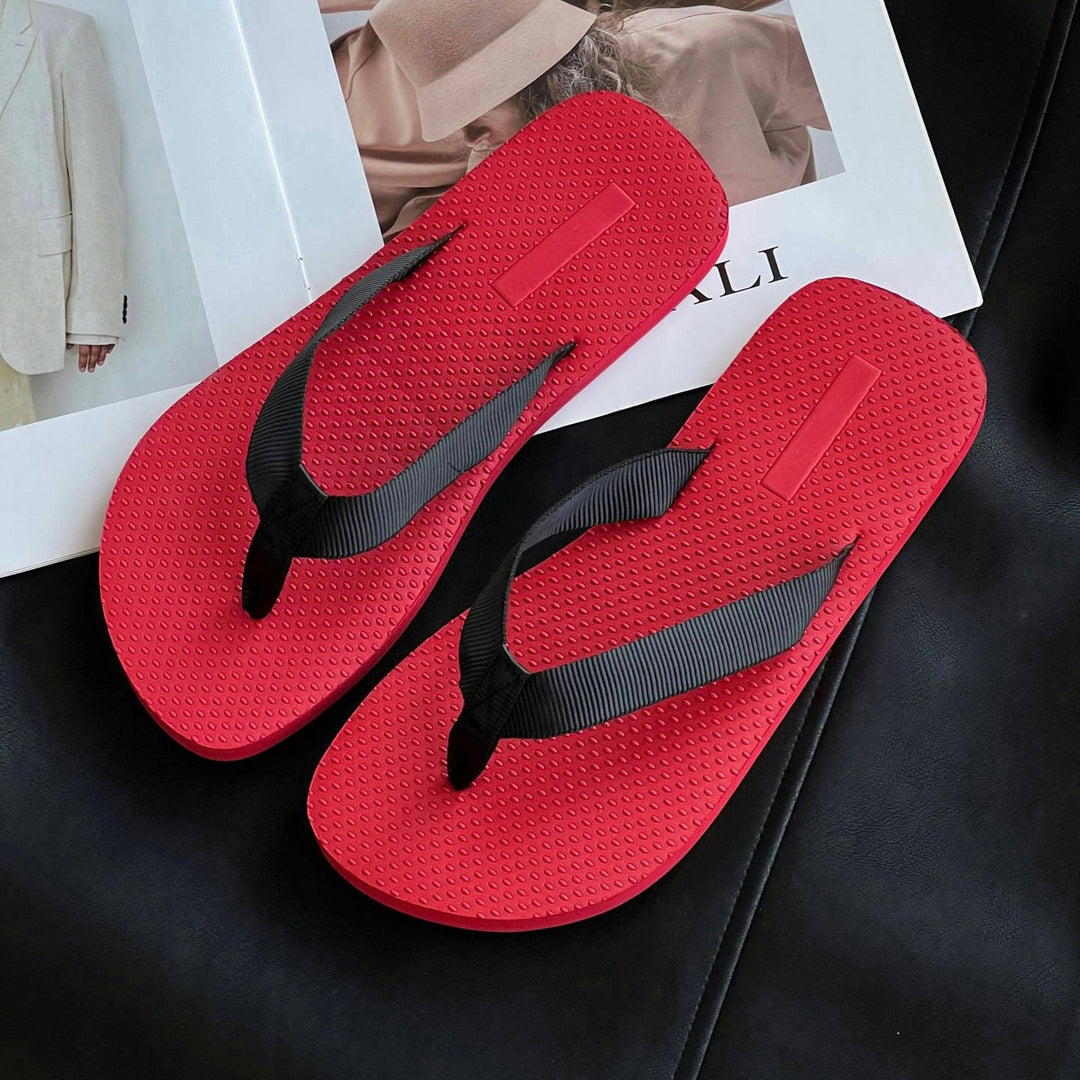 Damen Bequeme Zehentrenner-Sandalen mit rutschfester Sohle EB
