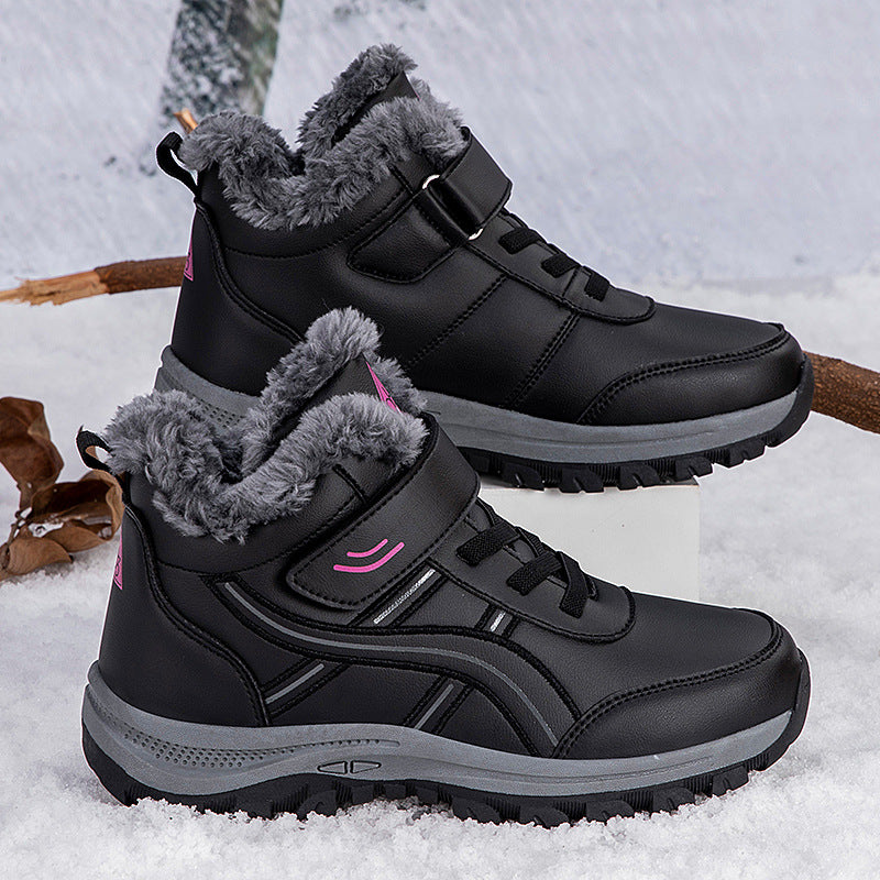 Damen Winterboots mit isolierendem Warmfutter und komfortablem Klettverschluss EB