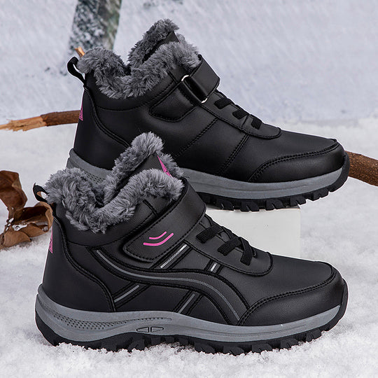 Damen Winterboots mit isolierendem Warmfutter und komfortablem Klettverschluss EB